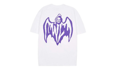 Bat Logo Tee "White / Purple" OSTG WARWARR L77N