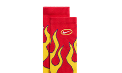 Everyday Plus Cushioned Crew Socks "Red Yellow Flames - (1 Pair)" IB2285 657