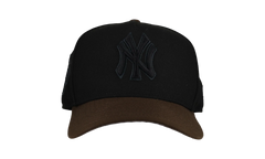 9FIFTY New York Yankees A Frame Snapback Hat "Walnut Blackout" NE340