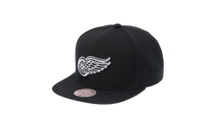 NHL Vintage Evergreen Black White Snapback Cap "Detroit Red Wings - Black" HS8545 DRWBLCK