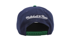 NBA Hardwood Classics Logo Bill Snapback Cap "Dallas Mavericks - Blue / Green" HHSS4528 DMAYYPPPBLGN