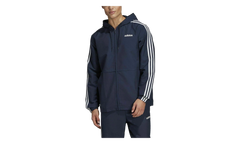 Essentials 3-Stripes Woven Windbreaker Jacket "Navy Blue" DU0461