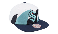 NHL Vintage Sharktooth Snapback Cap "Seattle Kraken - White" 6HSSSH22088 SKRWHIT