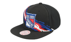 NHL Vintage Paintbrush Snapback Cap "New York Rangers - Black" 6HSSSH22087 NYABLCK