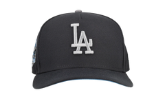 9FIFTY Los Angeles Dodgers A Frame Snapback Hat "Graphite / Ice Blue" NE155