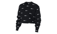 Printed Fleece Crew Sweatshirt WMNS "Black" BV9006 010