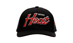 NBA Team Script 2.0 Stretch Snapback Cap "Miami Heat - Black" HHSS3281 MHEYYPPPBLCK