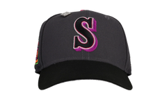 59FIFTY Seattle Mariners 40th Anniversary Fitted Hat "Graphite / Neon Metallic" NE376