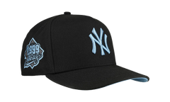 9FIFTY New York Yankees 1999 World Series A Frame Snapback Hat "Black / Ice Blue - Visor" NE258