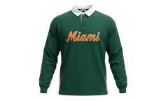 EE RUGBY CORE POLO "MIAMI - Green/Orange" EE741