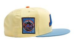 59FIFTY New York Mets 25th Anniversary Fitted Hat "Soft Yellow / Sky Blue / Gray" NE487