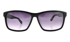 Rectangle Sunglasses "Shiny Black" L705S-001