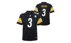 Russell Wilson #3 Replica Carbon Jersey GS "Black / Yellow" 9Z1B7F1P9 STEWR