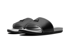 Adilette Comfort Slides "Core Black Silver Metallic" JQ2254