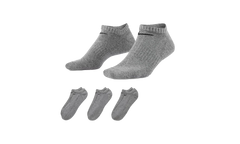 Everyday Plus Cushioned Training No-show Socks (3 Pairs) "Grey / Black" SX7673 064
