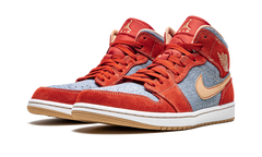 1 Mid SE "Denim Red Suede" DM4352 600
